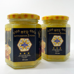 Мед Степной, 330 г (выдержанный 3 года)