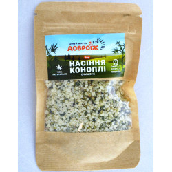 Насіння коноплі очищене ТМ "Доброїж" 500 г (дой-пак)