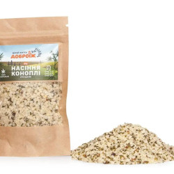Насіння коноплі очищене ТМ "Доброїж" 30 г (дой-пак)